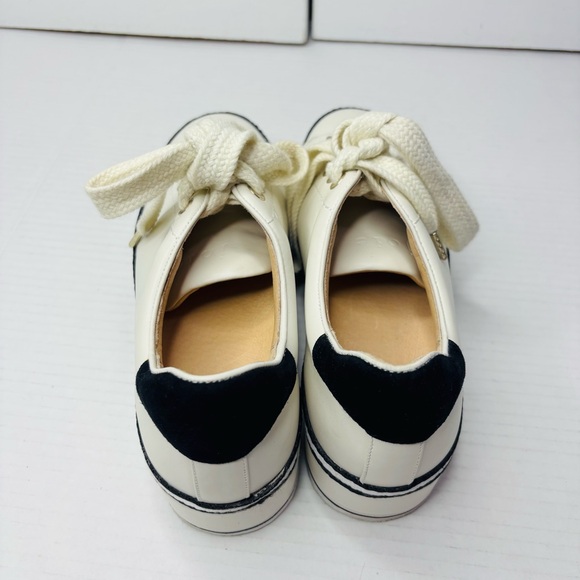 JOIE Dabnis Leather Flatform Sneakers Size 8 - Picture 5 of 7